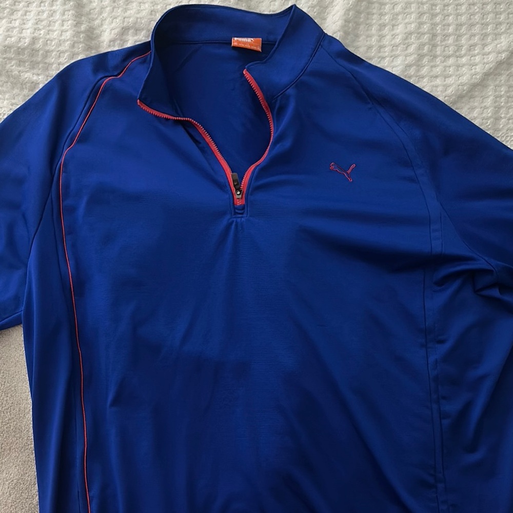 Puma Royal Blue Quarter-Zip Top